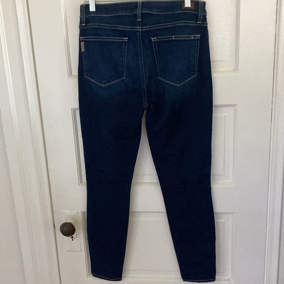 Women's Paige Hoxton Ankle Jeans size 30 dark denim color - Picture 4 of 6